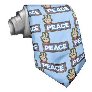 Peace Sign USA ~ Hand Sign Neck Ties
