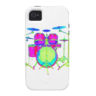 Colorful Drum Kit iPhone 4/4S Case