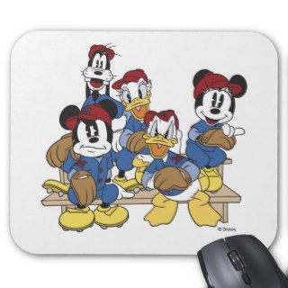 Mickey Mouse Baseball Team Mouse Pads