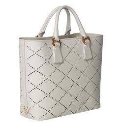 Prada Perforated Saffiano Fori Tote Prada Designer Handbags