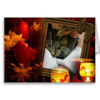 "Trooper The Cat" Light Of Love Greeting Card