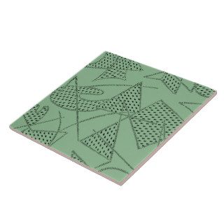 Ceramic Tile  ATOMIC BOOMERANG   SEAFOAM GREEN