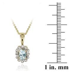 Glitzy Rocks 18k Gold over Silver Diamond Accent Necklace and Stud Earring Set Glitzy Rocks Jewelry Sets