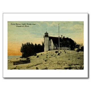 Point Betsey Lighthouse near  Frankfort Michigan Post Card