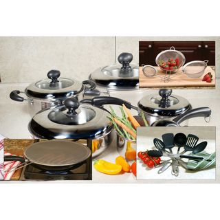Stainless Steel 10 piece Cookware and Tool Set Cookware Sets