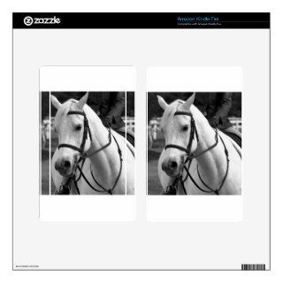 White horse head Arabian Decals For Kindle Fire