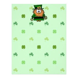 leprechaun owl letterhead template