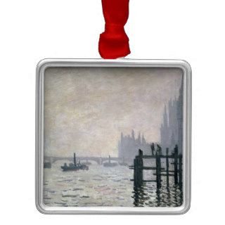 The Thames below Westminster, 1871 Christmas Tree Ornaments