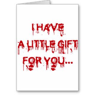 Everybody loves blood greeting card