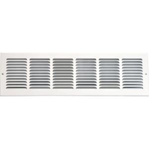 SPEEDI GRILLE 24 in. x 6 in. White Return Air Vent Grille with Fixed Blades SG 246 RAG