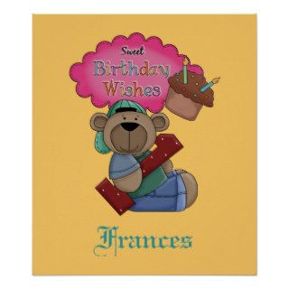 Sweet Birthday Wishes 1 Year Old Birthday Poster