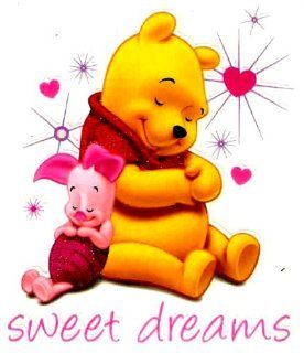 Pooh Bear & Piglet sleeping peacefully sweet dreams Disney Iron On Transfer for T Shirt  Other Products  