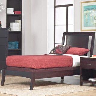 Floating Panel Twin size Sleigh Bed Domusindo Beds
