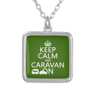 Keep Calm and Caravan On (customizable colors) Jewelry