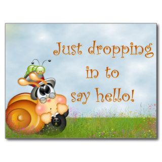 Cute Snail Postcard