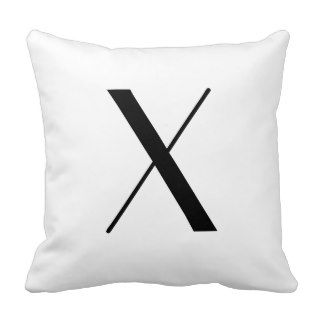 Monogram Pillows Letter X
