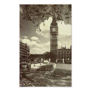 London Print   Westminster, Big Ben