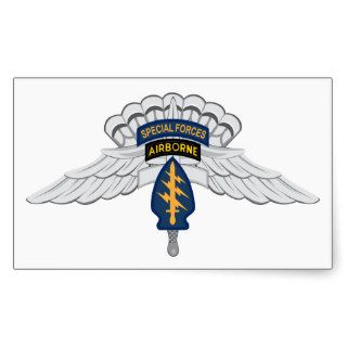 Special Forces HALO Rectangle Stickers
