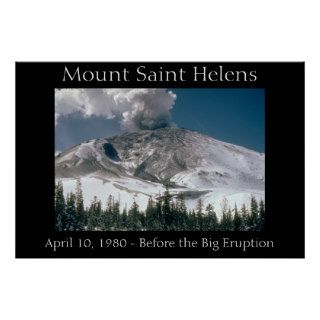Mount Saint Helens   Pre Eruption Print