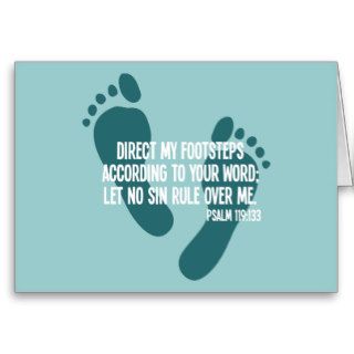 Direct My Footsteps According to Your Word Card