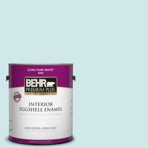 BEHR Premium Plus Home Decorators Collection 1 gal. #HDC WR14 5 Icicle Mint Eggshell Enamel Interior Paint 205001