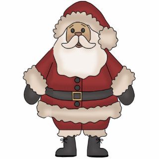 Santa Claus St Nick Jolly Christmas Ornament Cut Out