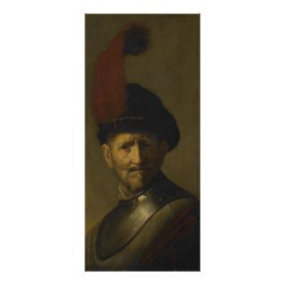 Rembrandt  An Old Man in Military Costume Rack Card