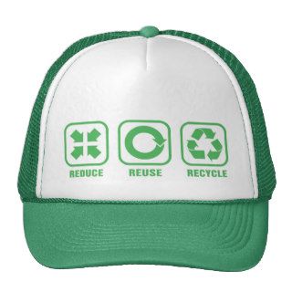 Reduce Reuse Recycle [icons] Mesh Hat