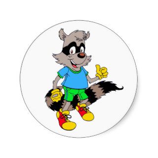 Cartoon Raccoon Sticker