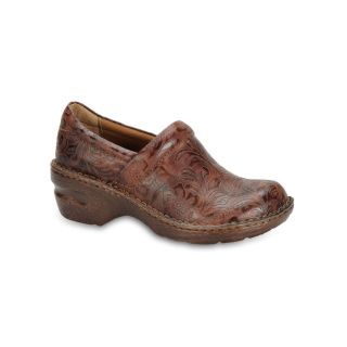 BOLO Andria Tooled Clogs, Dkbrw Tooled, Womens