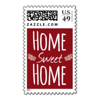 Home Sweet Home Typography Postage
