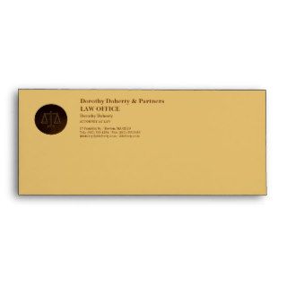 Scales of Justice, LAW OFFICE Envelope