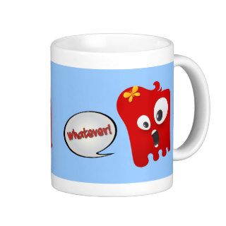 Whatever   Little Red Monster Sarcasm Coffee Mug