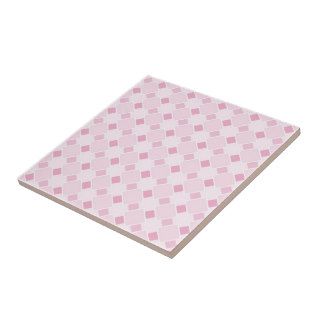 Sweet retro pastel baby pink pattern tile