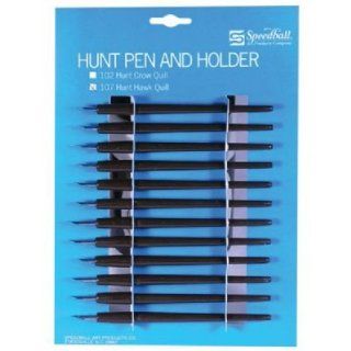 #107 Hawk Quill Pen Nibs & Holders (Product Catalog Writing & Drawing Mediums)  Printer Inks And Toners 