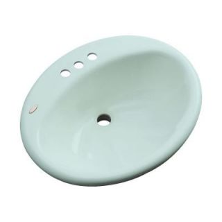 Oceana Designer Drop in Bathroom Sink in Seafoam 91444
