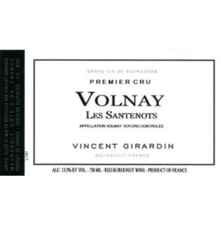 2010 Vincent Girardin Volnay Premier Cru 'Les Santenots' 750ml Wine