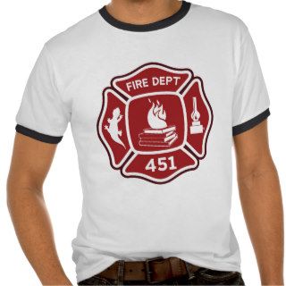 fahrenheit 451 fireman fire montag salamander shirt