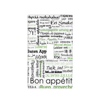 Bon appetit in many languages   green Kitchen Light Switch Covers