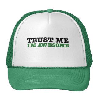 Trust Me, I'm Awesome (green edition) Mesh Hat