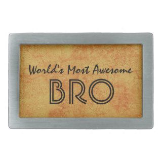 World's Most Awesome BRO Gold Grunge Gift Set Belt Buckles