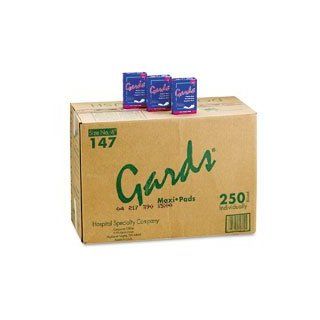 Hospeco 147A Gards Maxi Sanitary Napkin (250 per Case) Science Lab Cleaning Supplies