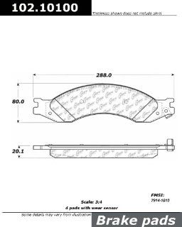 Centric Parts 102.10100 102 Series Semi Metallic Standard Brake Pad Automotive