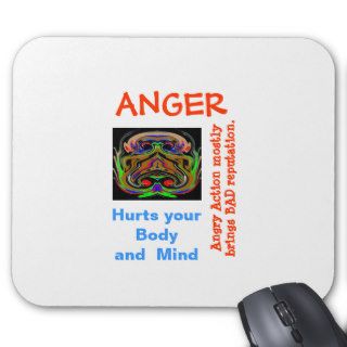 ANGER Management   some one needs your help Mousepad