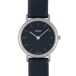 a.b.art Women's Quartz Watch with Black Dial Analogue Display and Black Leather Strap KS103 at  Women's Watch store.