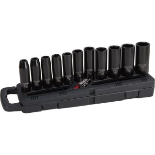 Ironton Deep Impact Socket Set   11 Pc., 1/2 Inch Drive, SAE