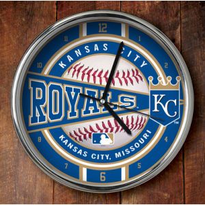 Kansas City Royals Chrome Clock