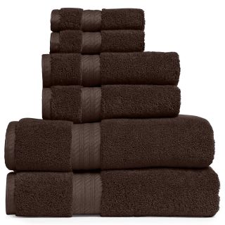 ROYAL VELVET Egyptian Cotton Solid 6 pc. Bath Towel Set, Dark Java