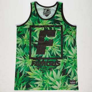 Flat Herbs Mens Tank Green In Sizes Large, Small, X Large