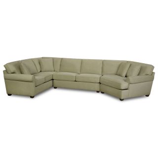 Possibilities Roll Arm 3 pc. Left Arm Sofa Sectional, Taupe